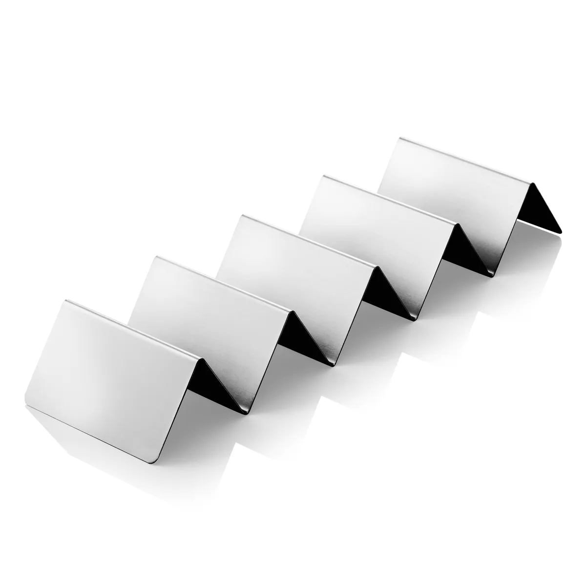 Snackpresenter mit 4 Ablagen, 35 x 10 x 5 cm, Farbe wählbar, Edelstahl