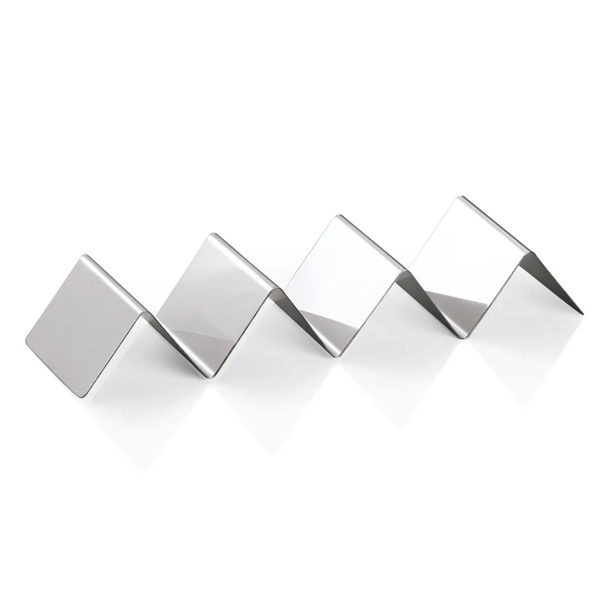 Snackpresenter mit 3 Ablagen, 28 x 8 x 4,5 cm, Chromnickelstahl