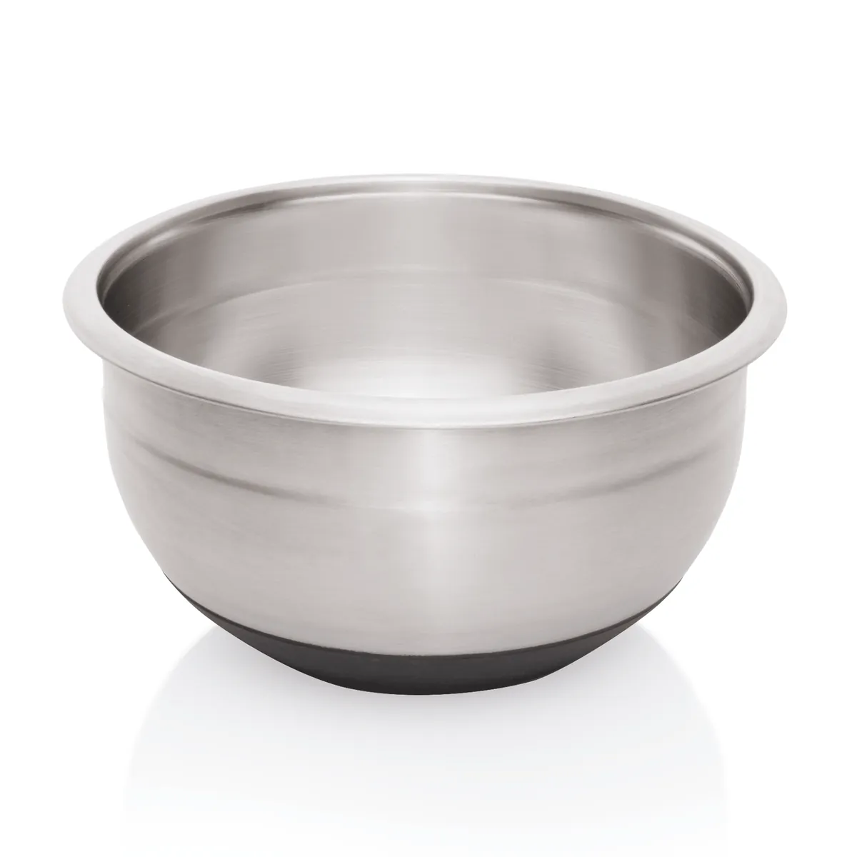 Rührschüssel mit rutschhemmendem Boden, Ø 20 - 28 cm, ohne Skalierung, Chromnickelstahl