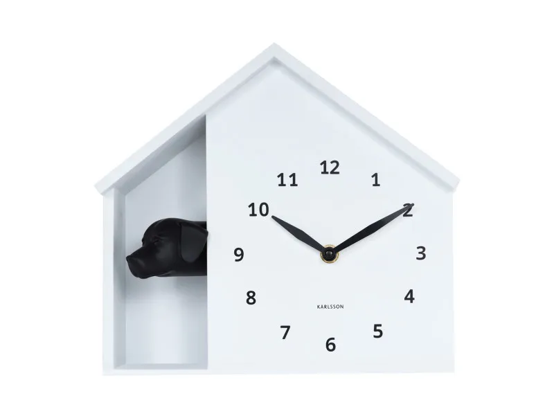 Wanduhr DOGGY Weiß