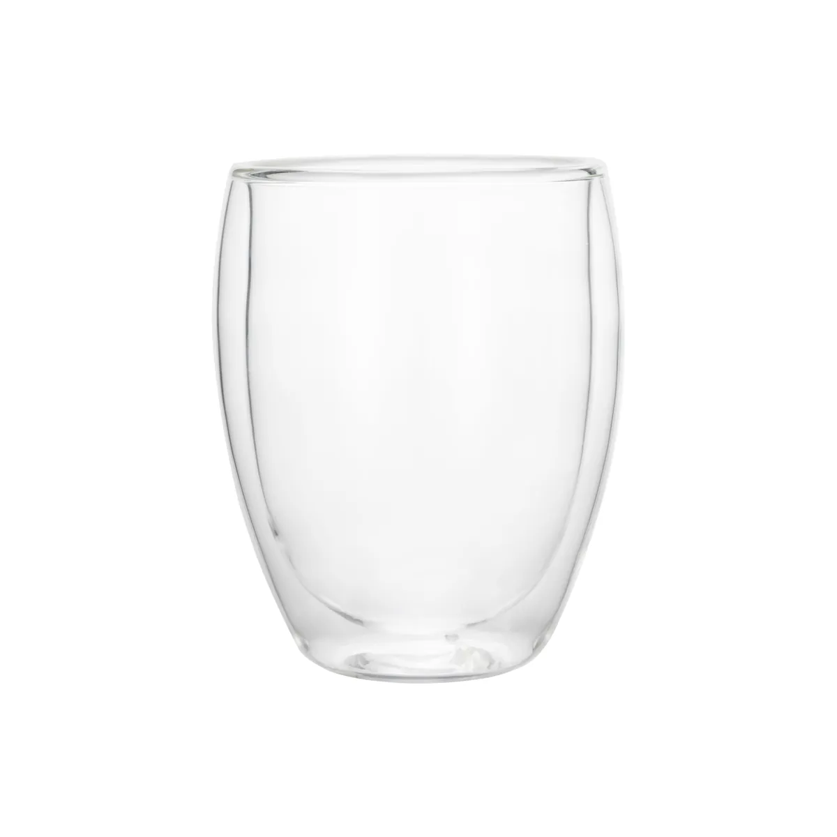 Latte Macchiato 2er-Set CURVED, 350 ml, Ø 11,5 cm, Borosilikatglas