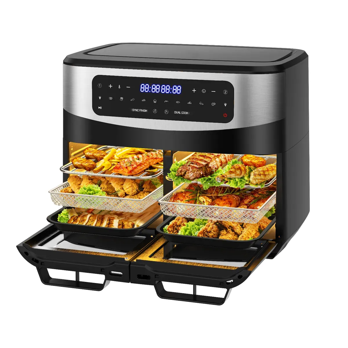 Dual Zone Heißluftfritteuse KDFO-5511DTW 12L