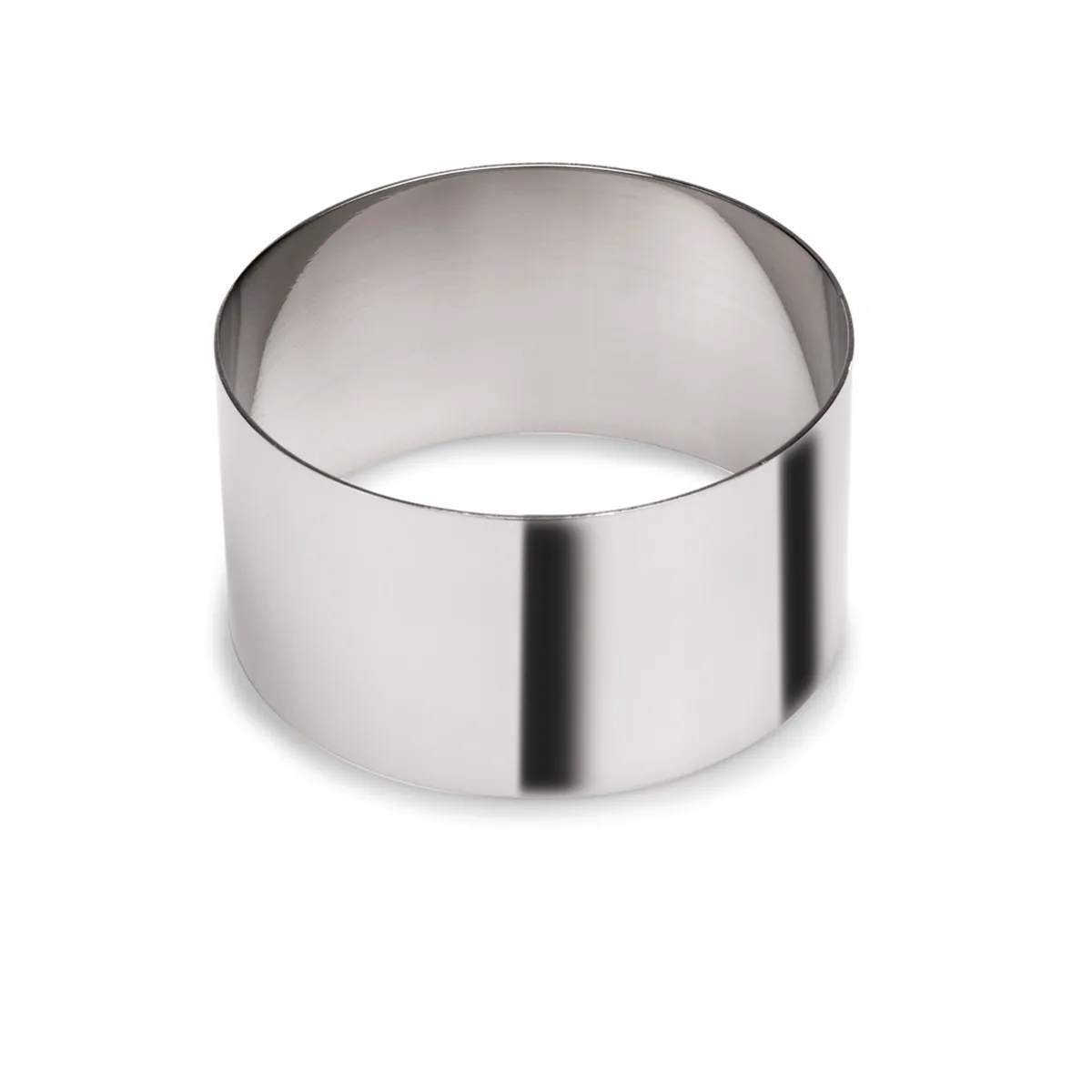 Moussering 4er-Set, Ø 7,5 cm, Chromnickelstahl
