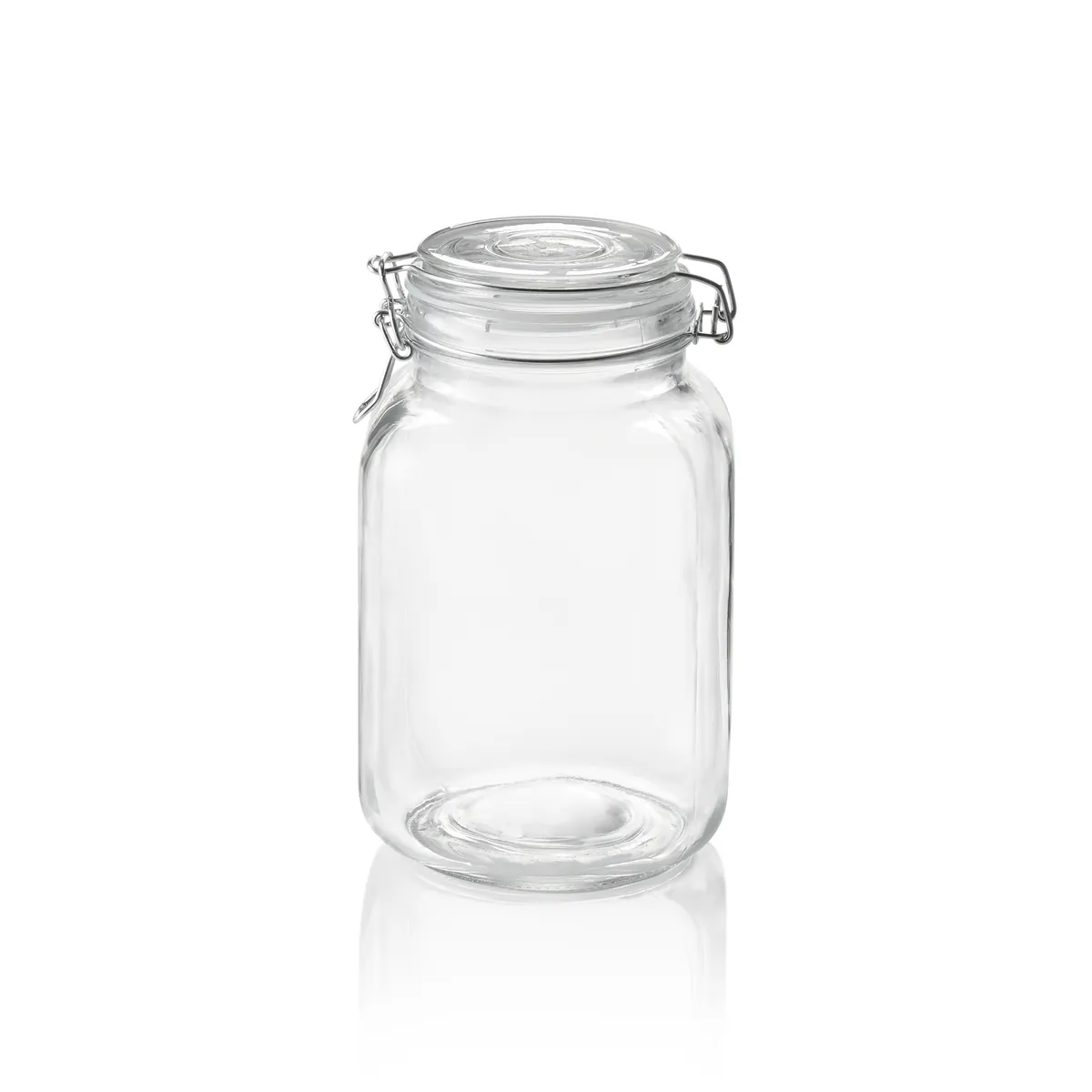 Vorratsglas XL, 2 -5 ltr., Ø 9 cm, Glas, Edelstahl, Silikon