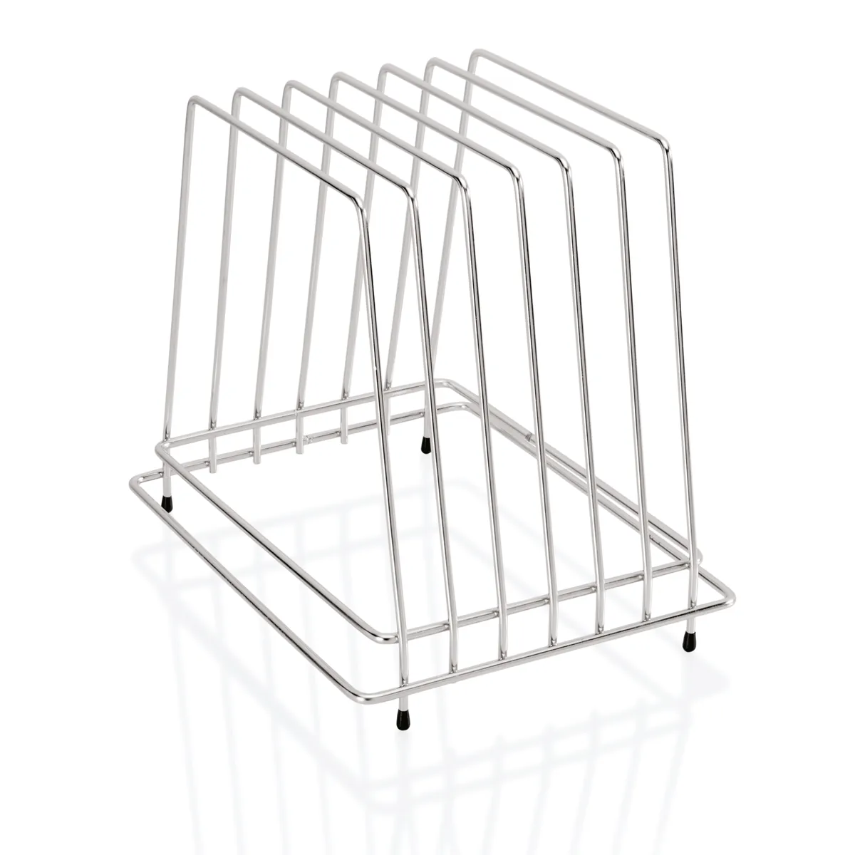 Schneidbretthalter für 6 Bretter bis max. 2,5 cm, 29,5 x 23,5 x 27,5 cm, Chromnickelstahl