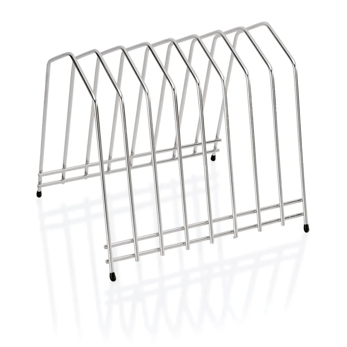 Schneidbretthalter für 8 Bretter bis max. 3 cm, 29,5 x 26 x 26 cm, Chromnickelstahl