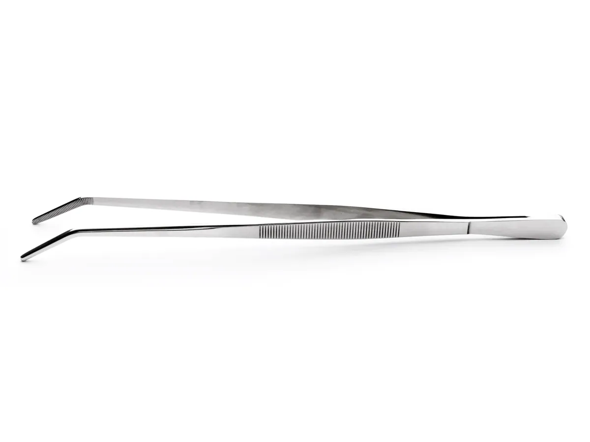 Grillpinzette gewinkelt 30 cm