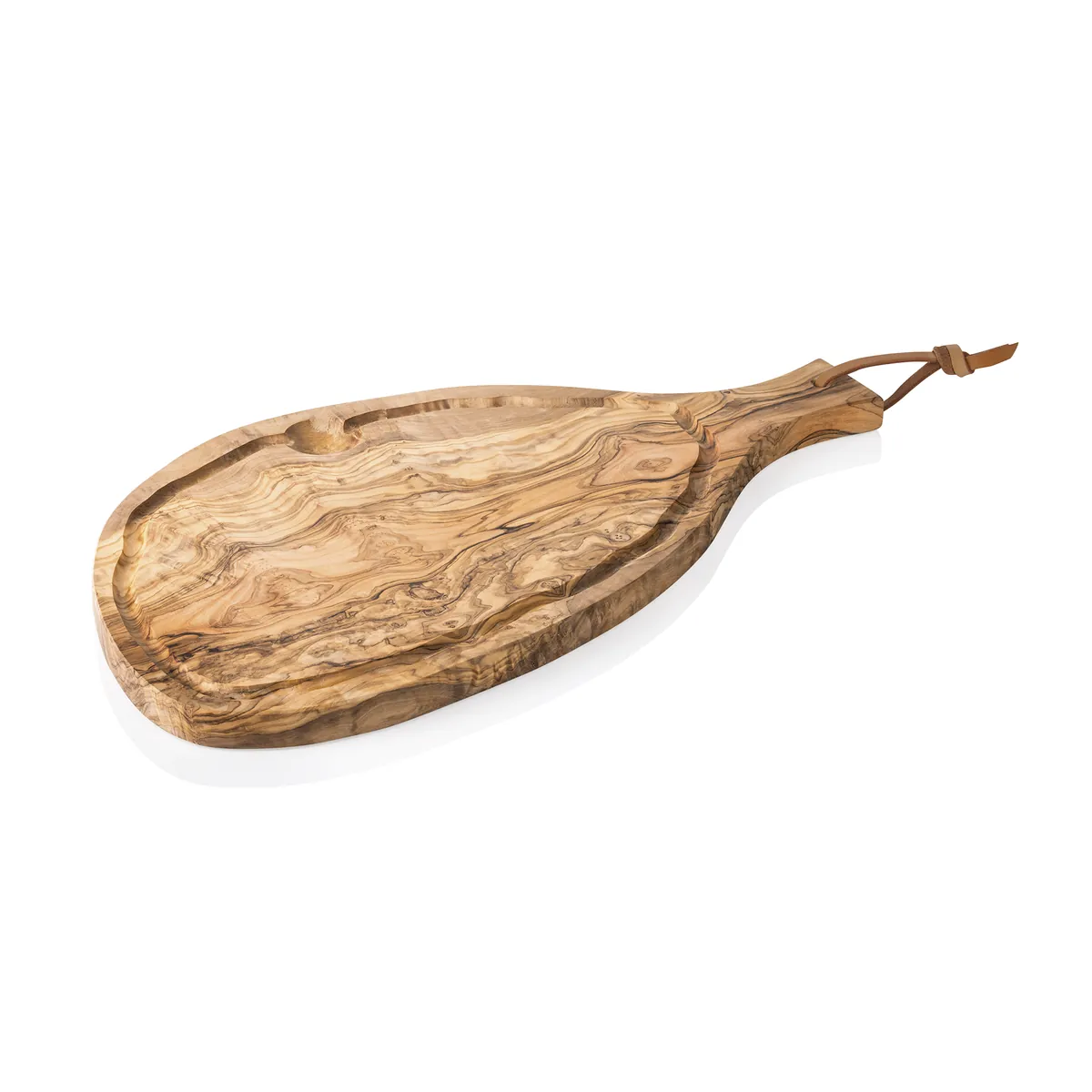 Servierbrett mit Griff PURE OLIVE, 50 x 23 cm, Olivenholz