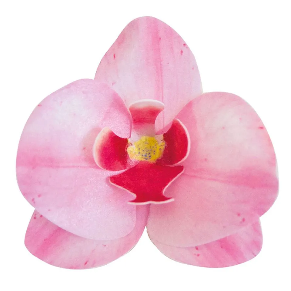 Wafer-Paper Orchidee pink 7,5-8,5cm 10 Stück