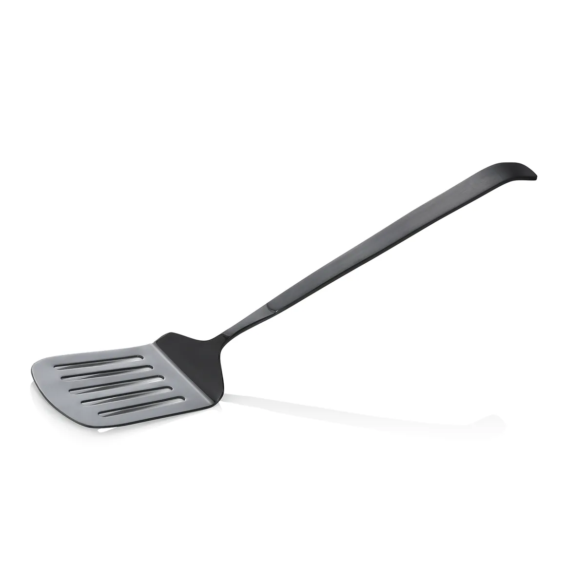 Wender Kitchen Tool 1887, 33 cm, geschlitzt, mit schwarzer PVD Beschichtung, Chromnickelstahl
