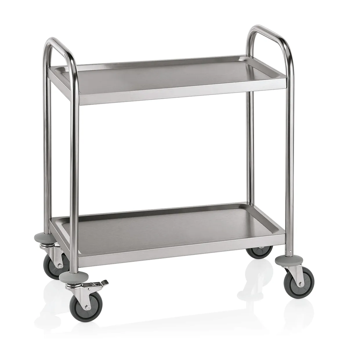Servierwagen mit 2 Borden, 70,5 x 41 x 84 cm, Edelstahl