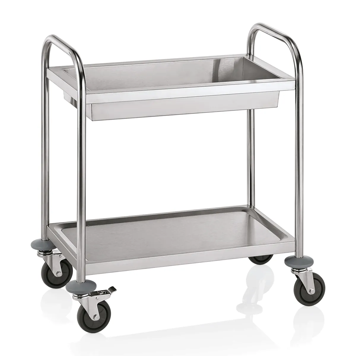 Abräumwagen, 70 x 47 x 81 cm, Edelstahl