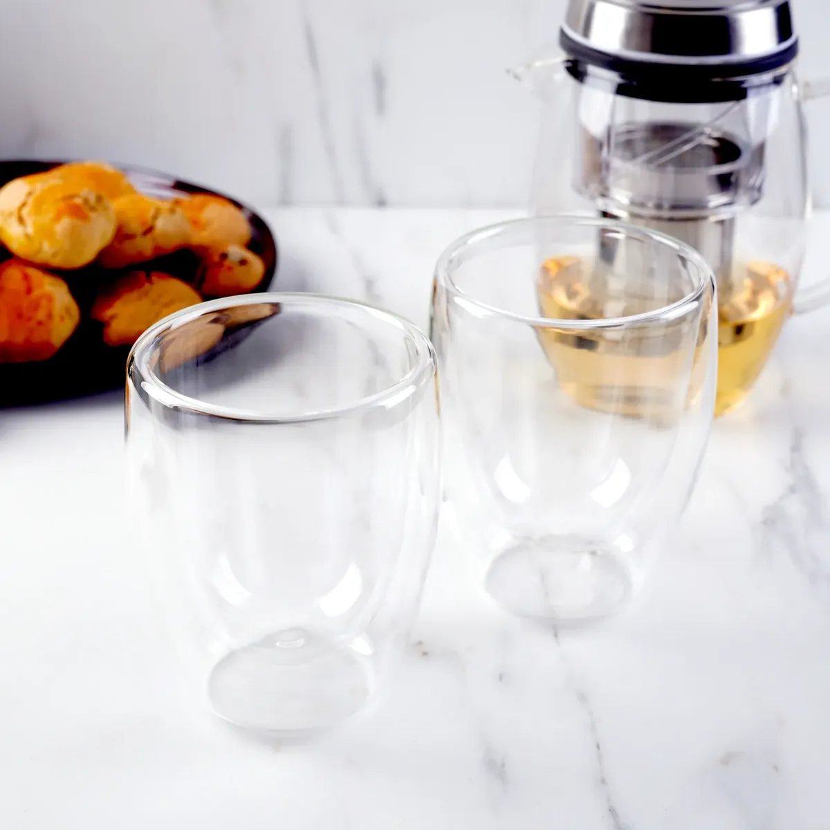 Karaca Double Wall Borosilikat Glas Tasse 2er Set 300 ml