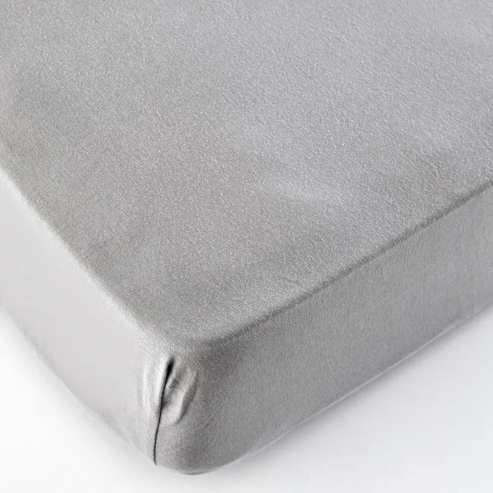 Karaca Home Jersey Fitted Bed Sheet Grey 70x140 cm + 20 cm Öko-Tex Zertifiziert
