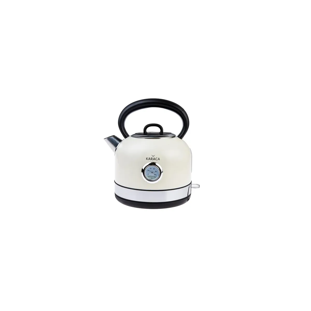 Karaca Retro 2151 Wasserkocher in Cremefarbe 1,7 l