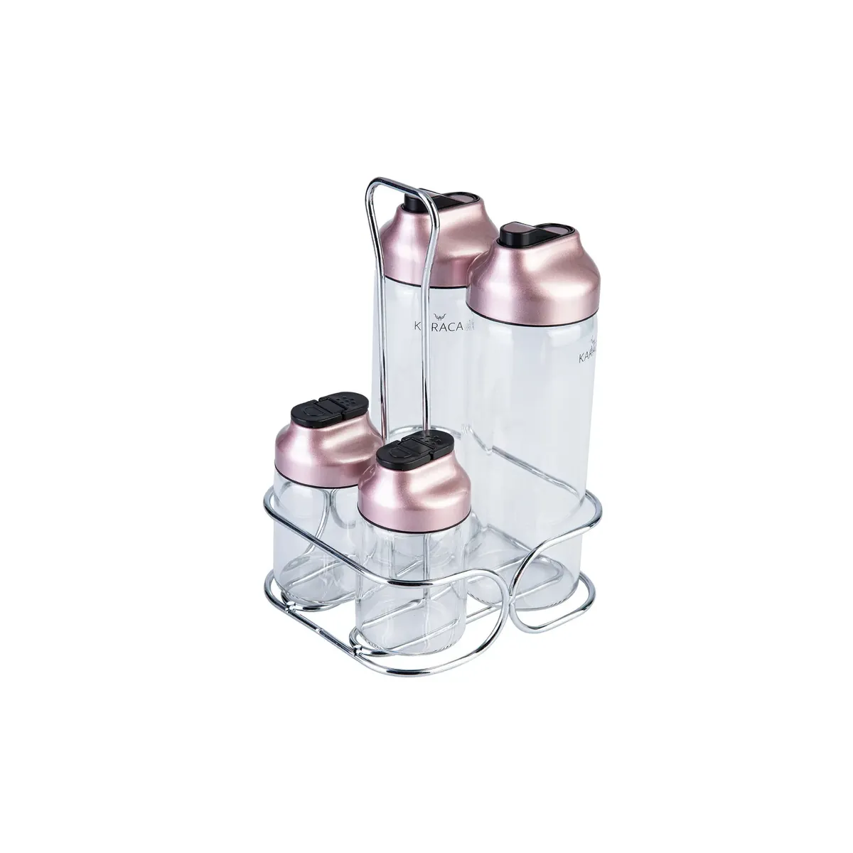 Karaca Dimple Rosegold 5-teiliges Salat-Set