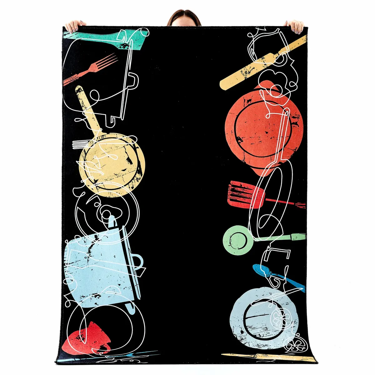 Kaşmir Halı Dekorativ Art Kitchen Teppich 80x300 cm