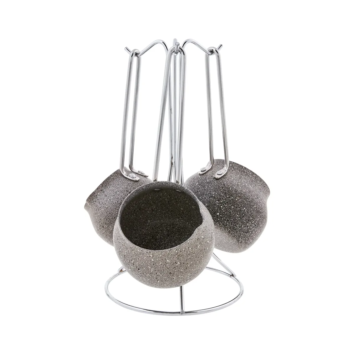 Karaca Biogranit Steel Plus Kaffeekannen-Set Grau