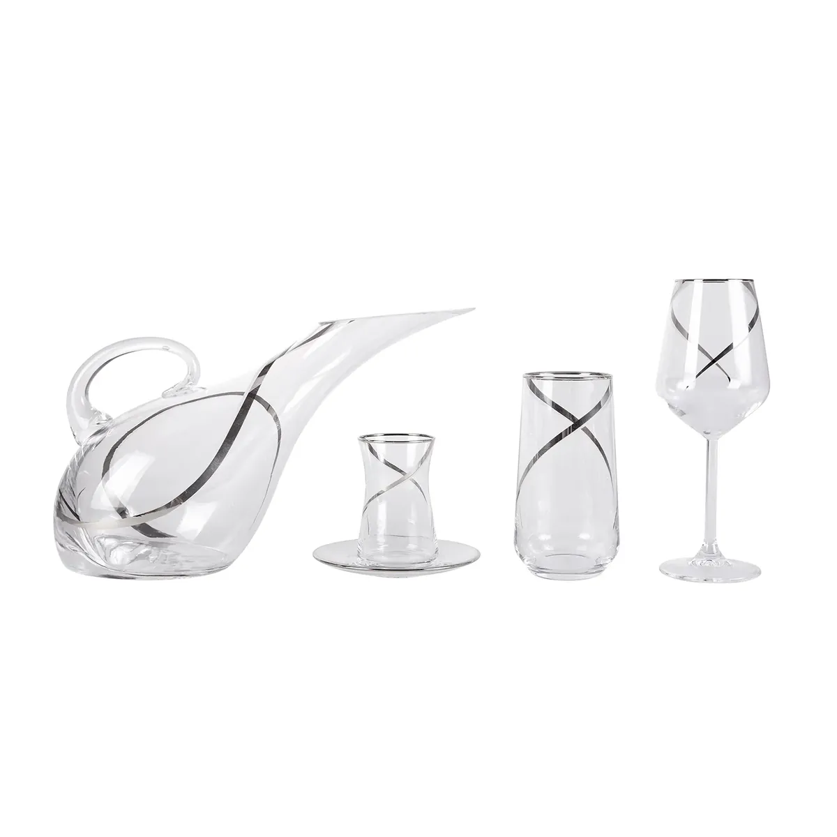 Karaca 49-teiliges Glas-Set Platino