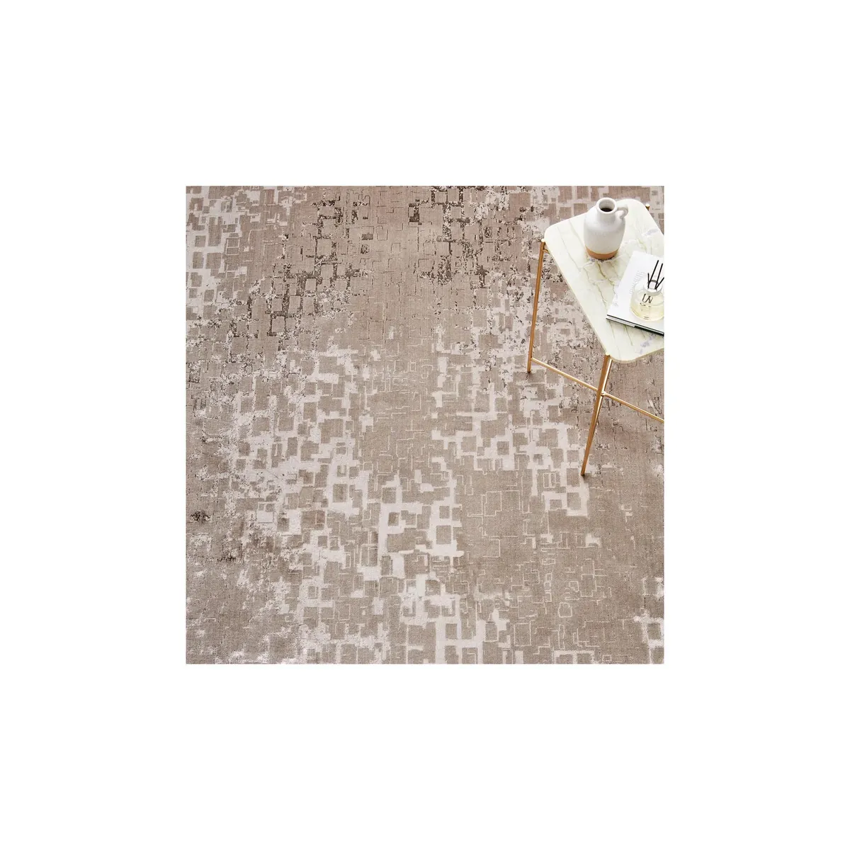 Kaşmir Samt Braun Teppich 120 cm x 180 cm