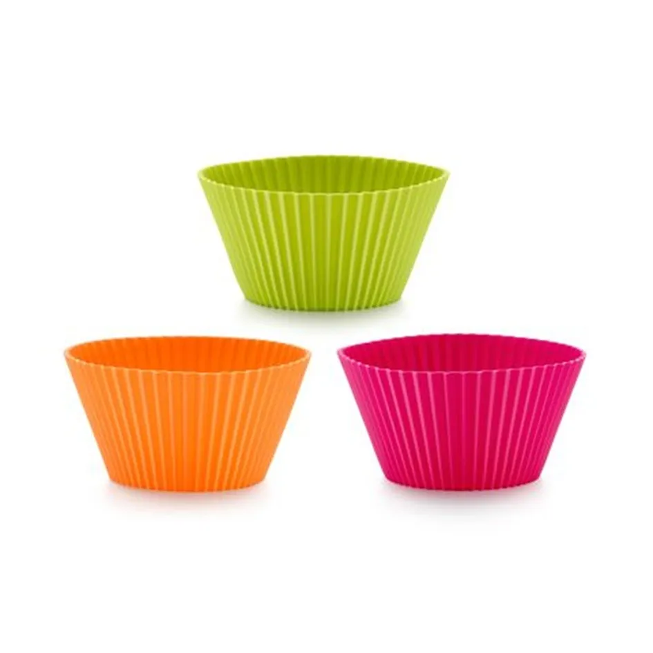 Set mit 6 grossen Muffinfoermchen, 10 cm