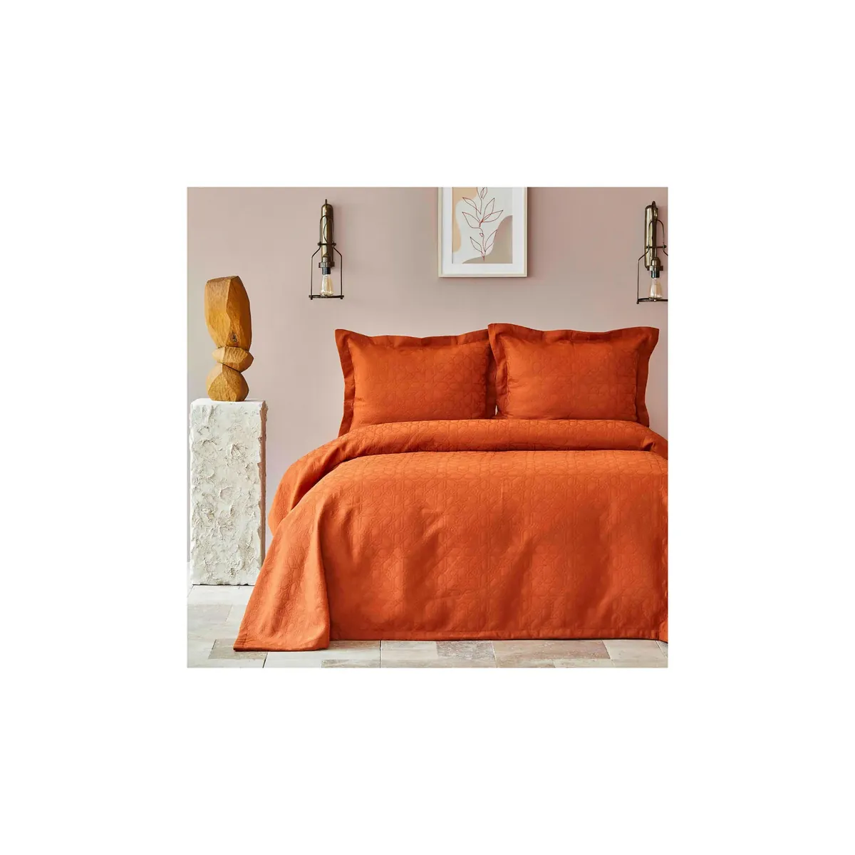 Karaca Home Back To Basic Orange Bettdecken Set Doppel