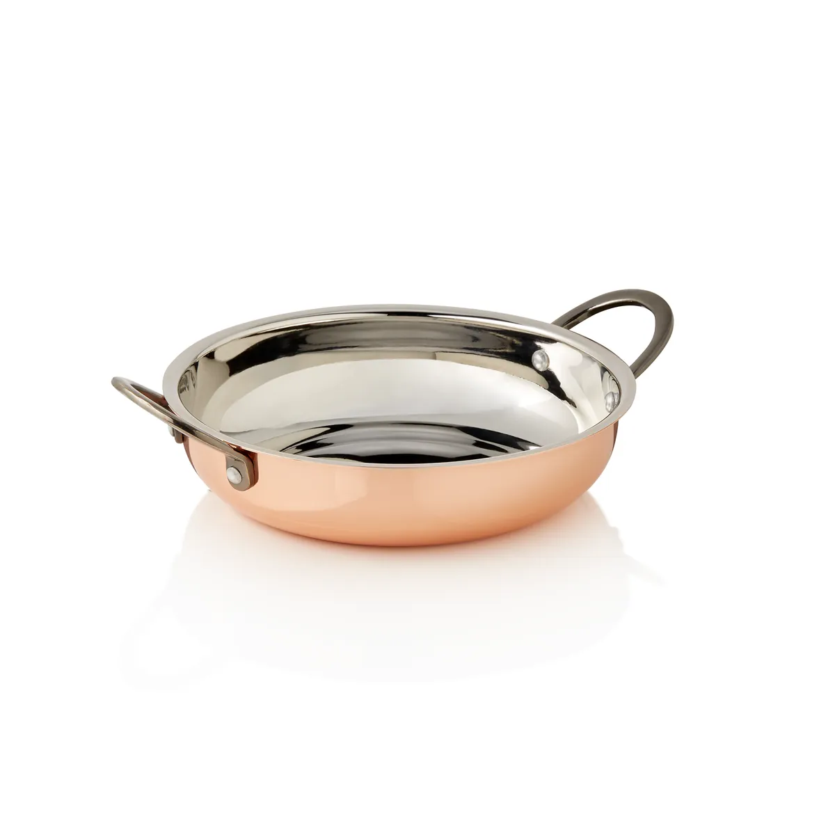 Servierpfanne STEEL & STYLE RUBY, Ø 18 cm, 750 ml, Kupfer, Messing, Chromnickelstahl