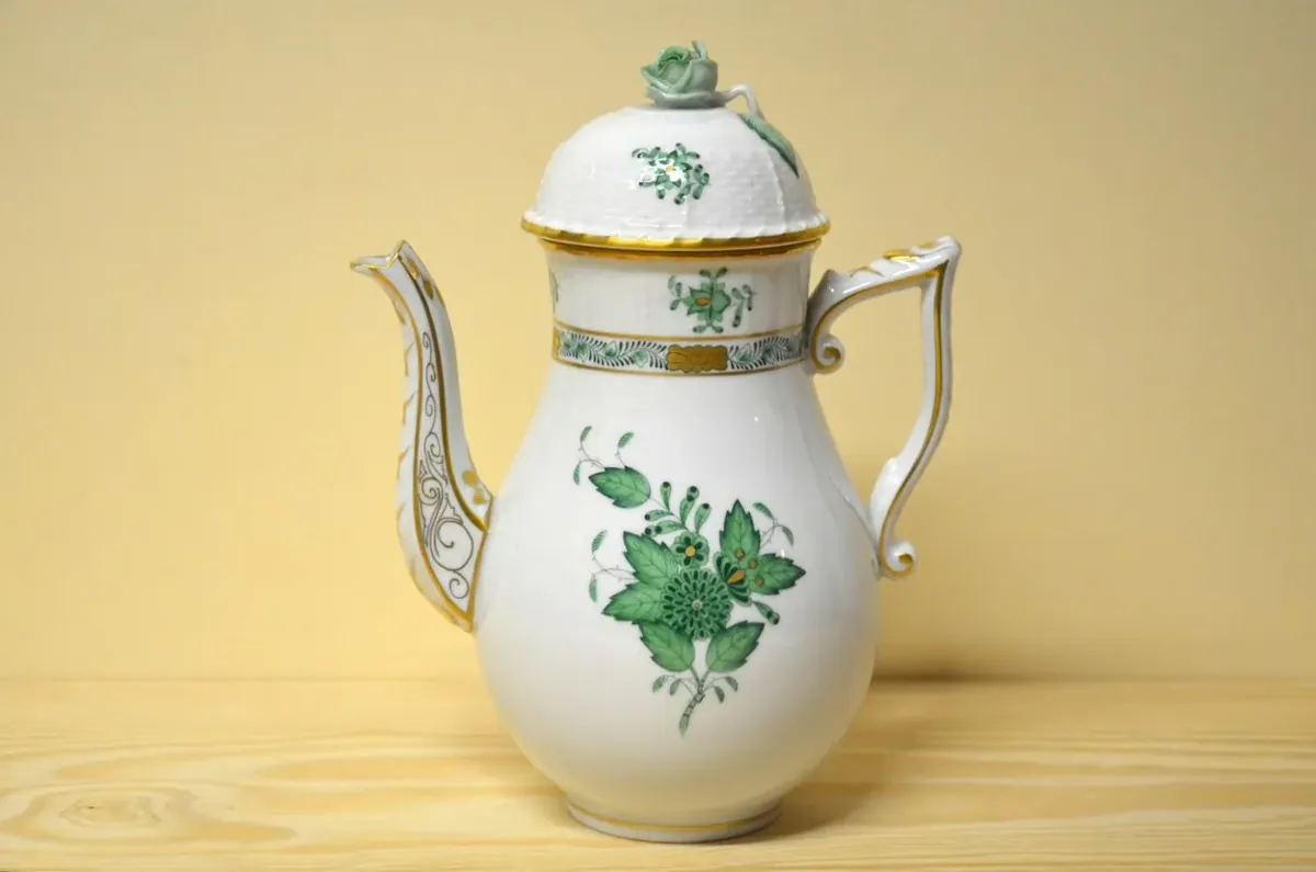 Herend Apponyi grün - vert kleine Kaffee / Espressokanne