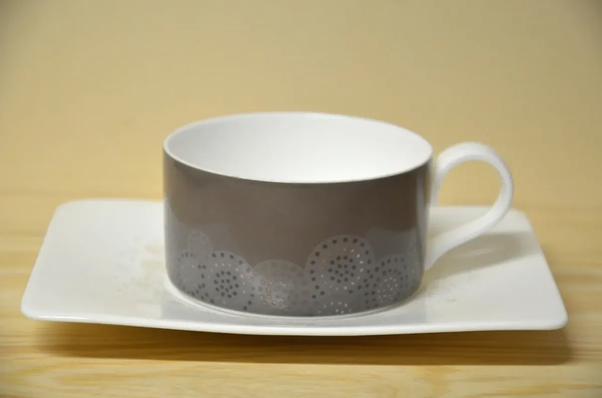 Villeroy & Boch Modern Grace grey Teetasse mit Untere NEU