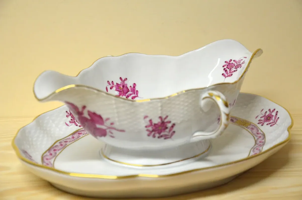 Herend Apponyi purpur Sauciere 1-teilig