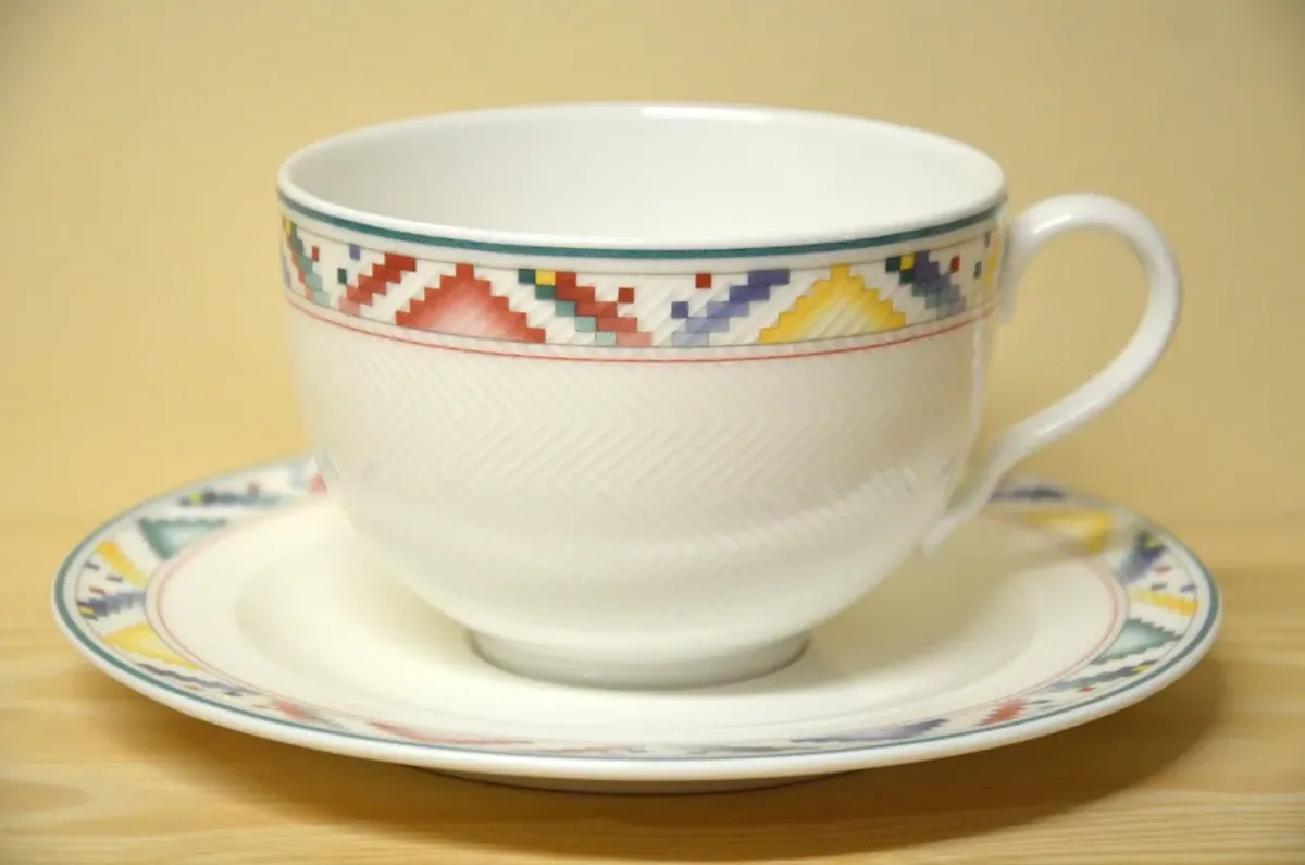 Villeroy & Boch Indian Look Capuccino / Frühstsückstasse mit Untere