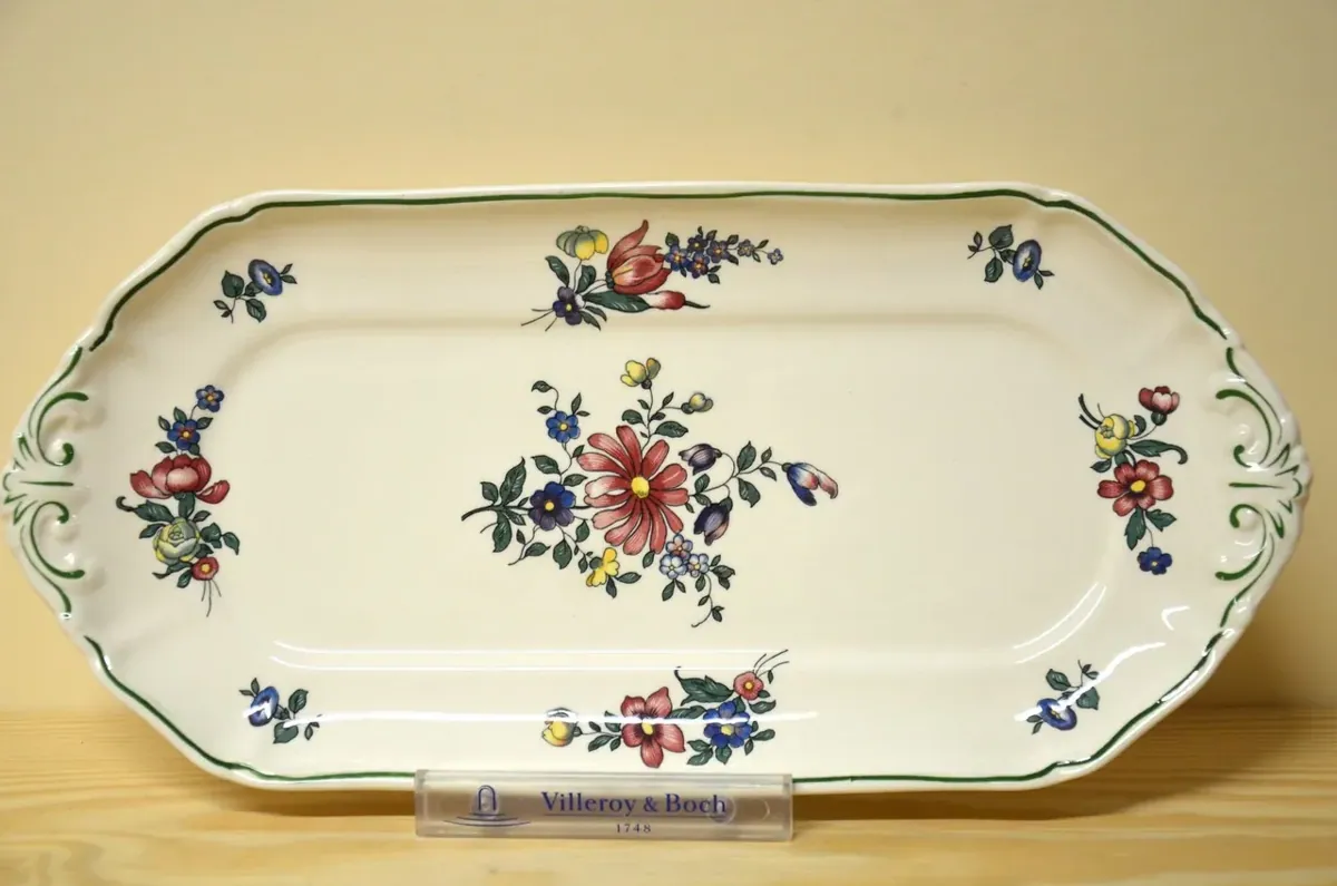 Villeroy & Boch Alt Strassburg Motiv bunte Blume