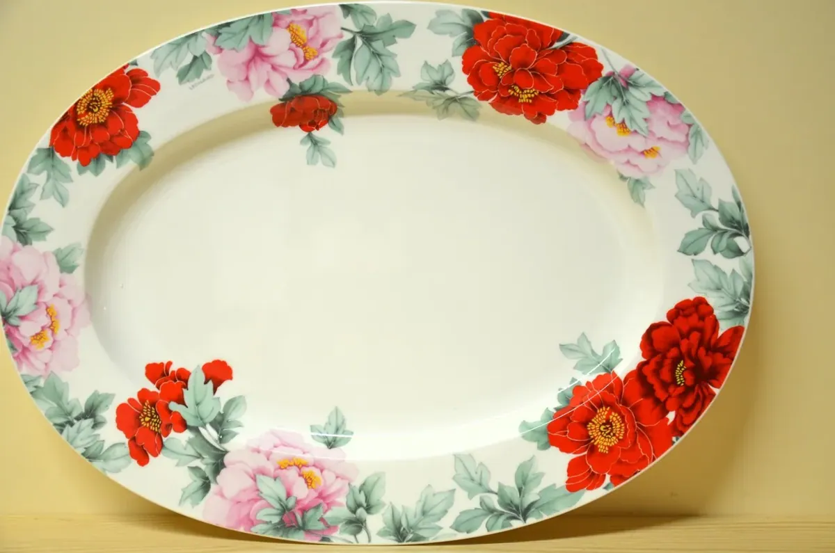 Hutschenreuther Scarlet Platte oval groß