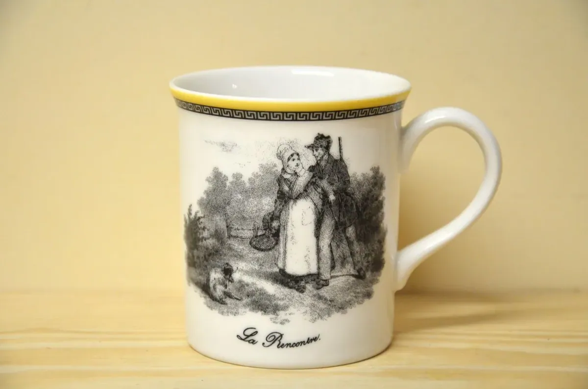 Villeroy & Boch Audun Chasse Becher mit Henkel NEU