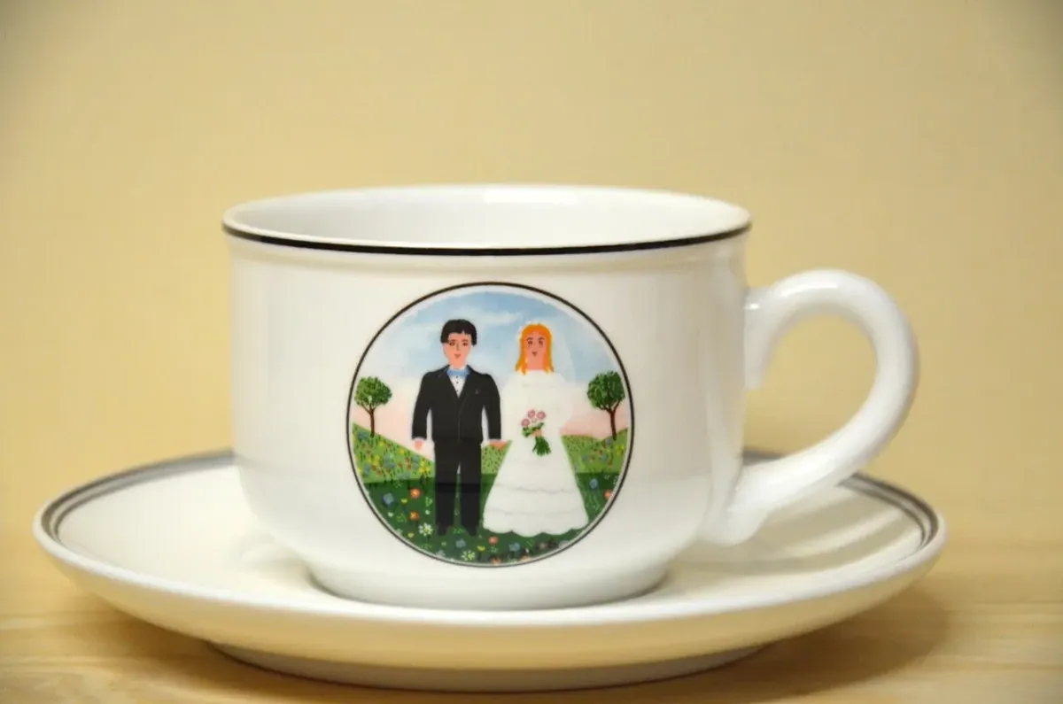 Villeroy & Boch Naif Wedding Kaffee / Teegedeck