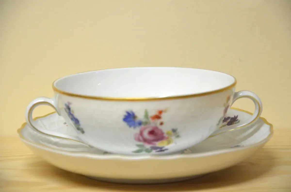 Hutschenreuther Moritzburg Suppentasse mit Untere