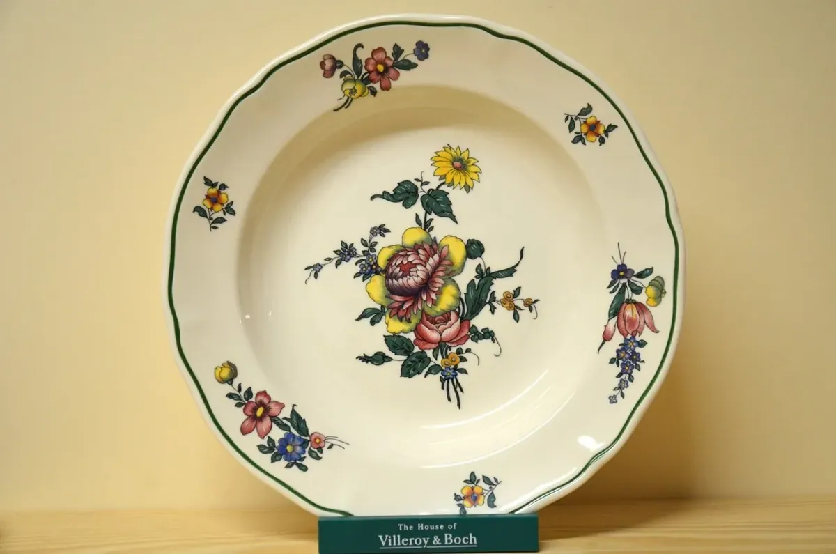 Villeroy & Boch Alt Strassburg  Bunte Blume Suppenteller