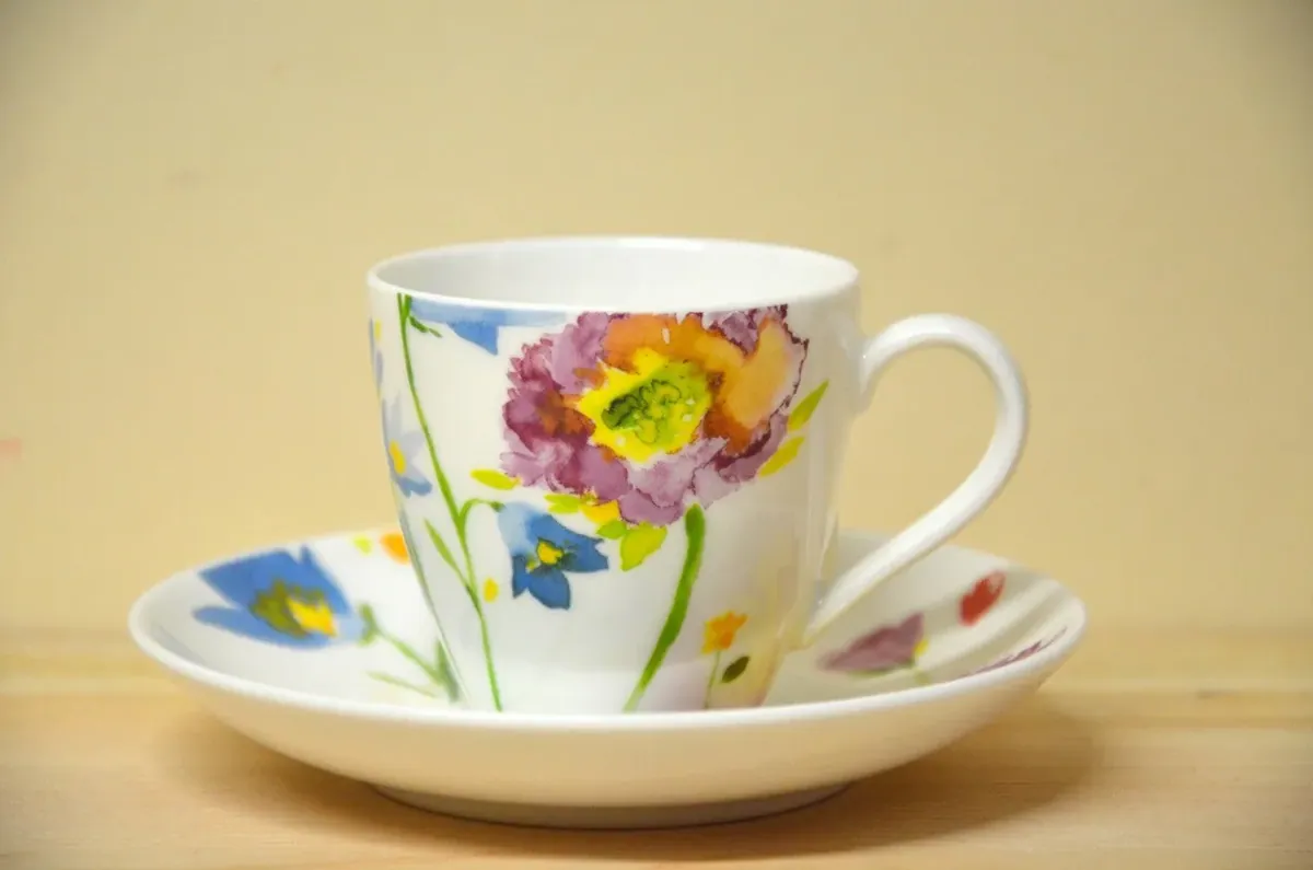 Villeroy & Boch Anmut Flowers Espressotasse mit Untere Neu