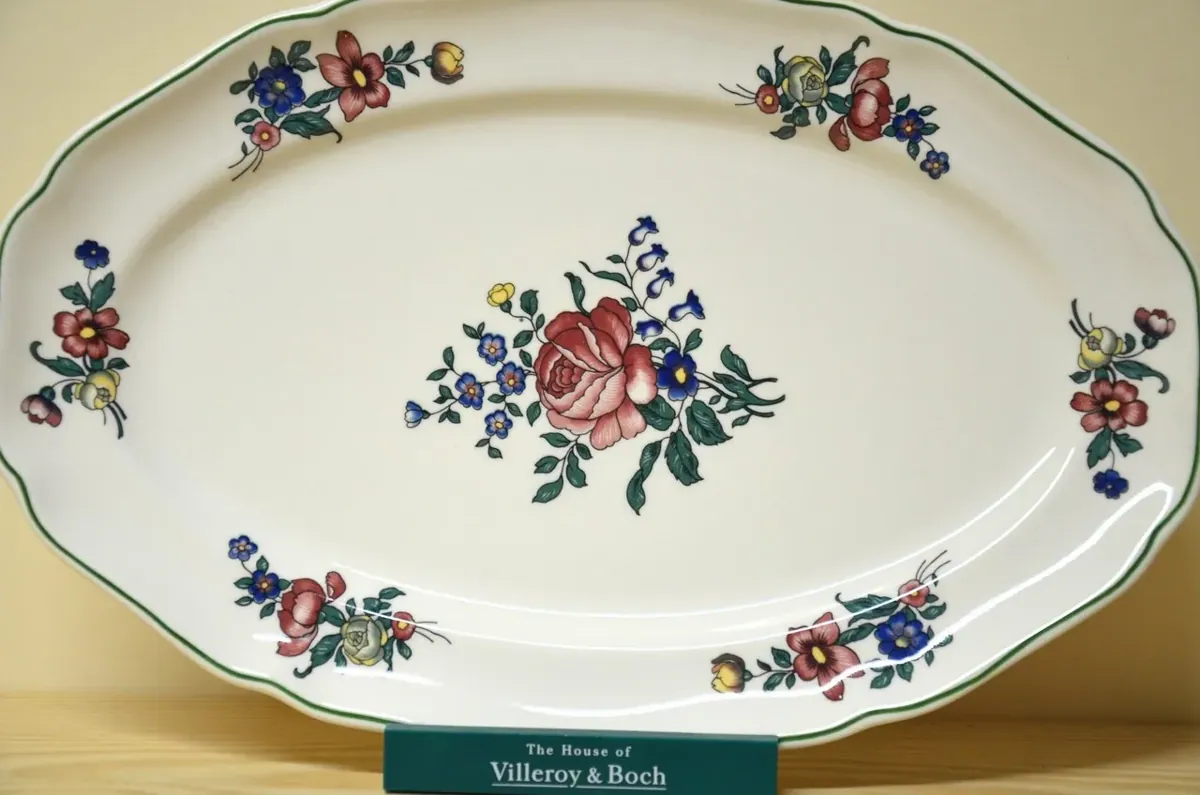 Villeroy & Boch Alt Straßburg Dekor Rose oder Tulpe  Beilagenplatte 30 cm