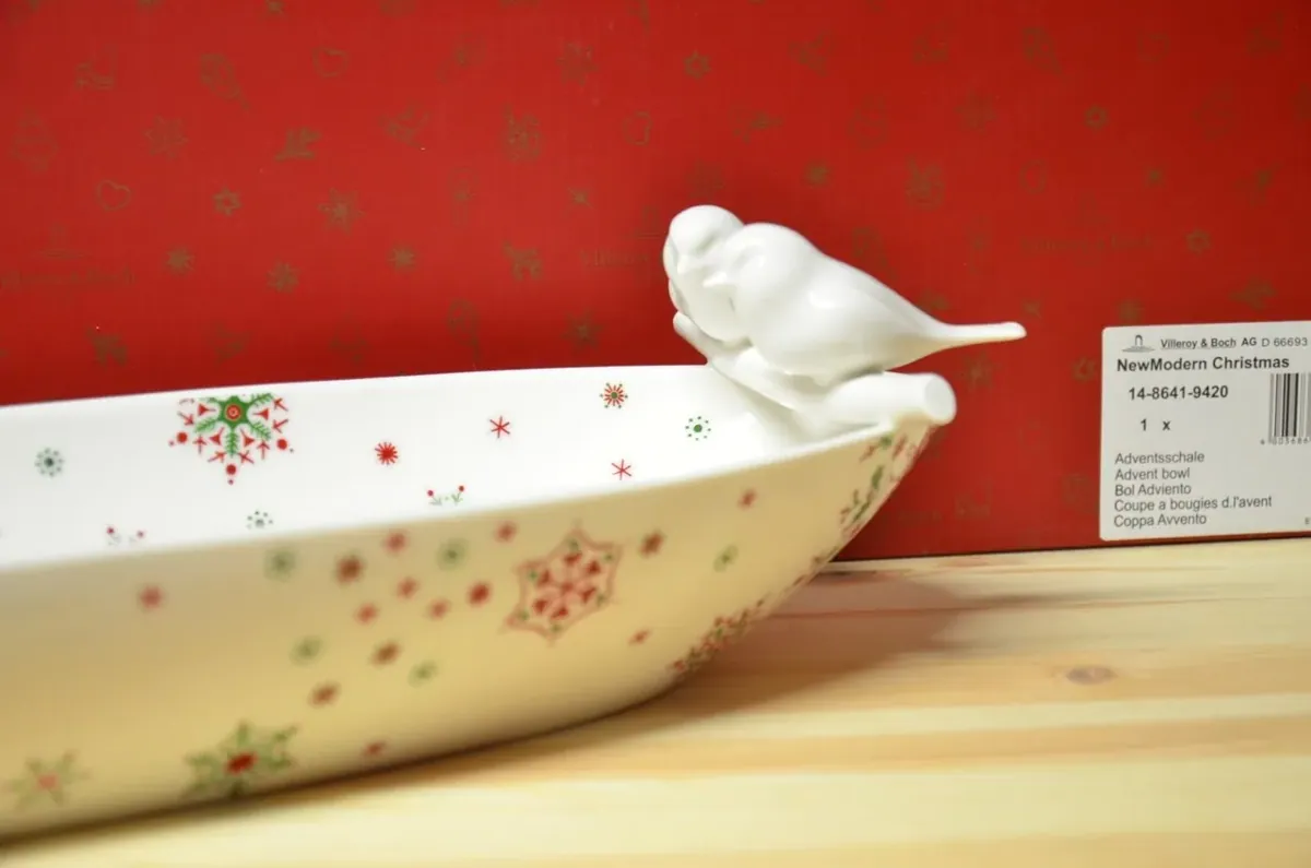 Villeroy & Boch New Modern Christmas Adventsschale oval NEU