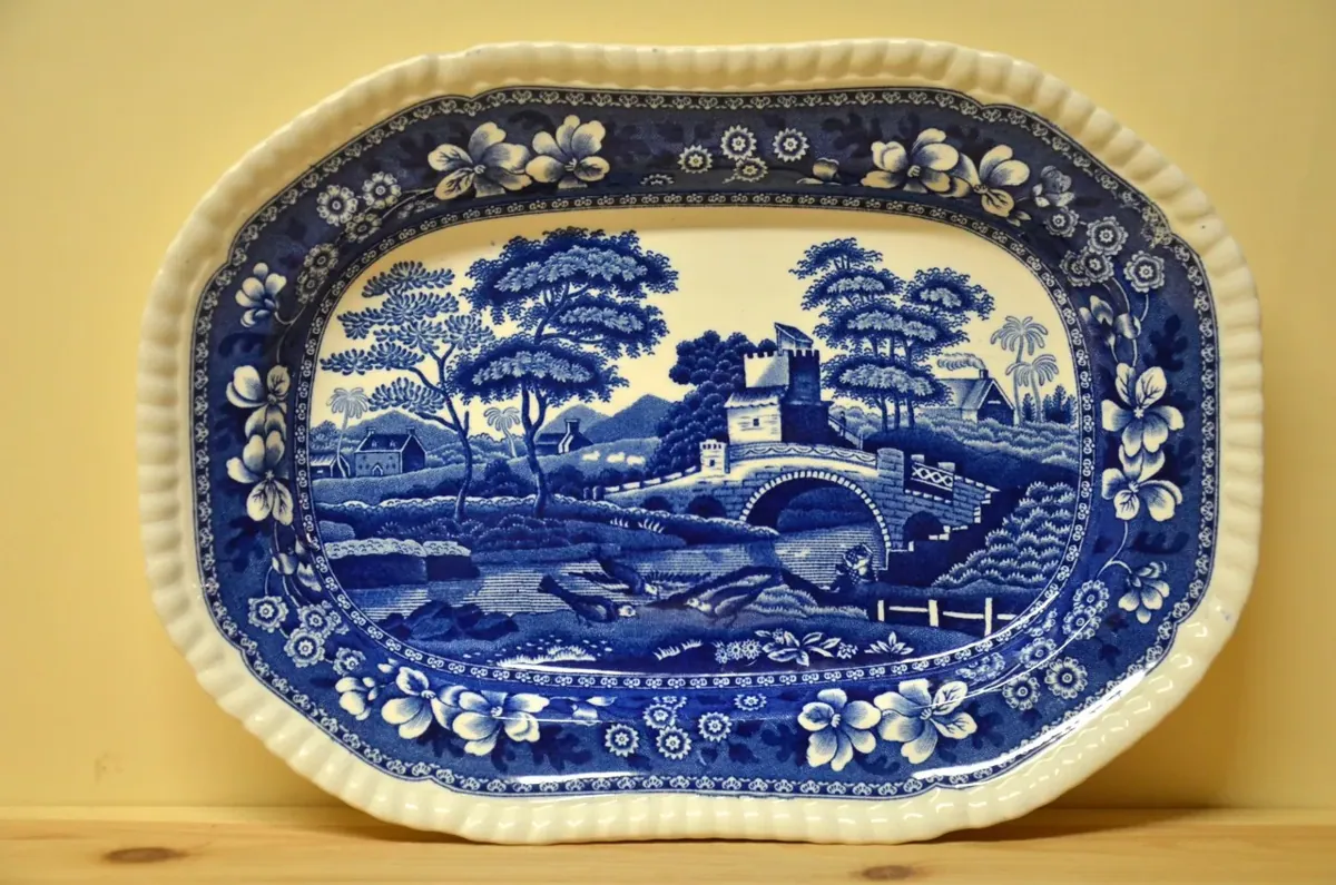 Spode Blue Tower Platte mittel