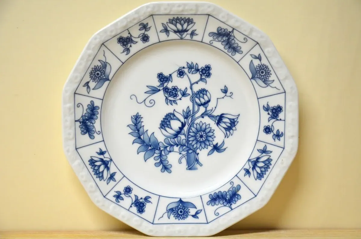 Rosenthal Maria blaue Blume Frühstücksteller