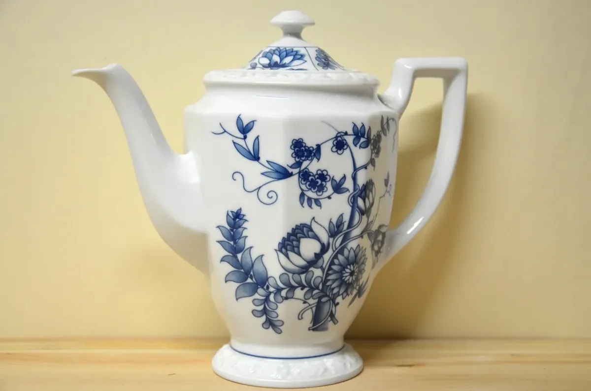 Rosenthal Maria blaue Blume Kaffeekanne