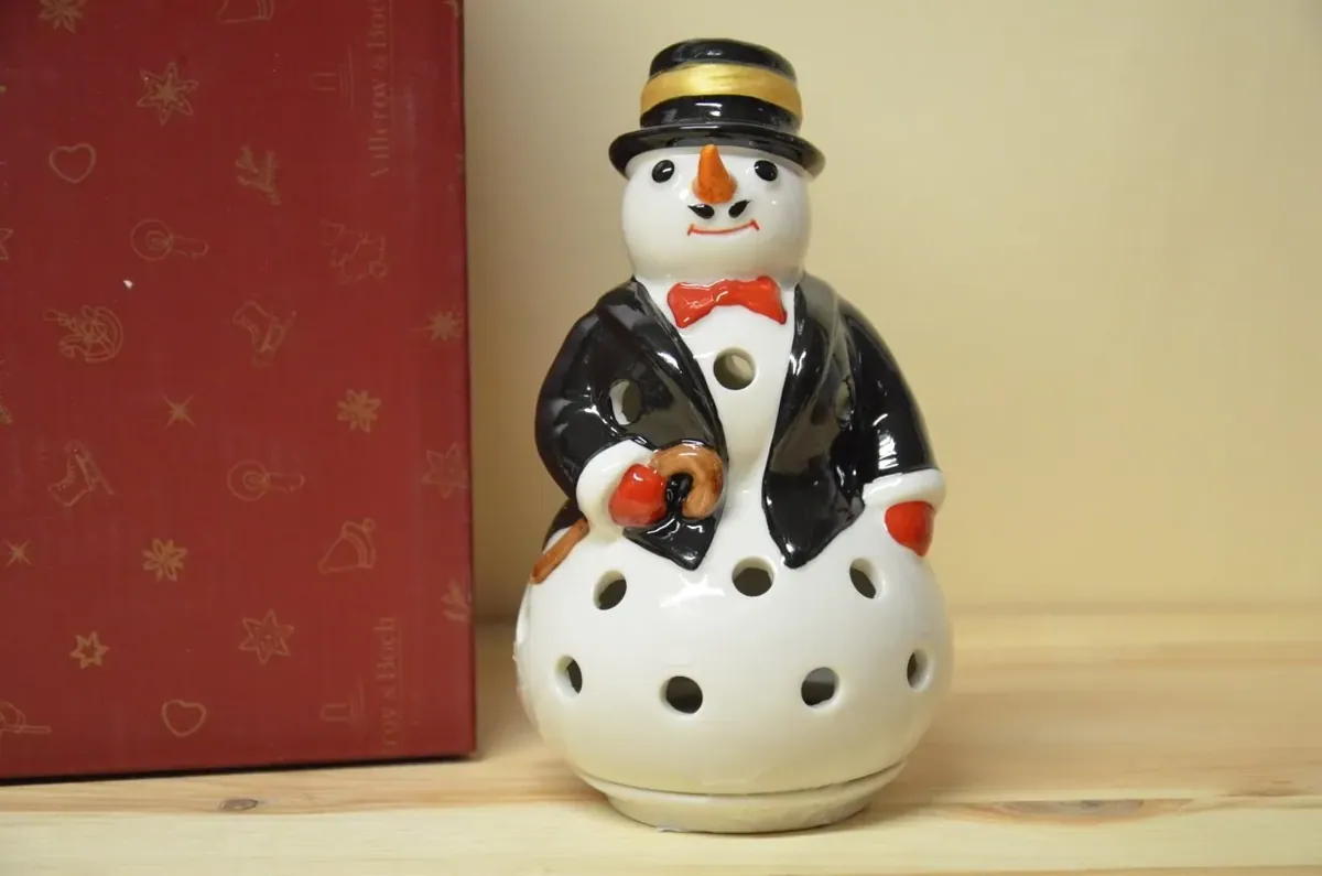 Villeroy & Boch Christmas Light Windlicht Schneemann NEU