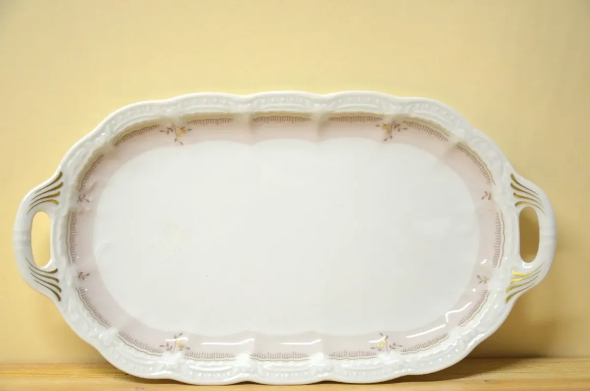 Hutschenreuther Viktoria Verbena Platte mit Griff- Tablett für Milch + Zucker  NEU
