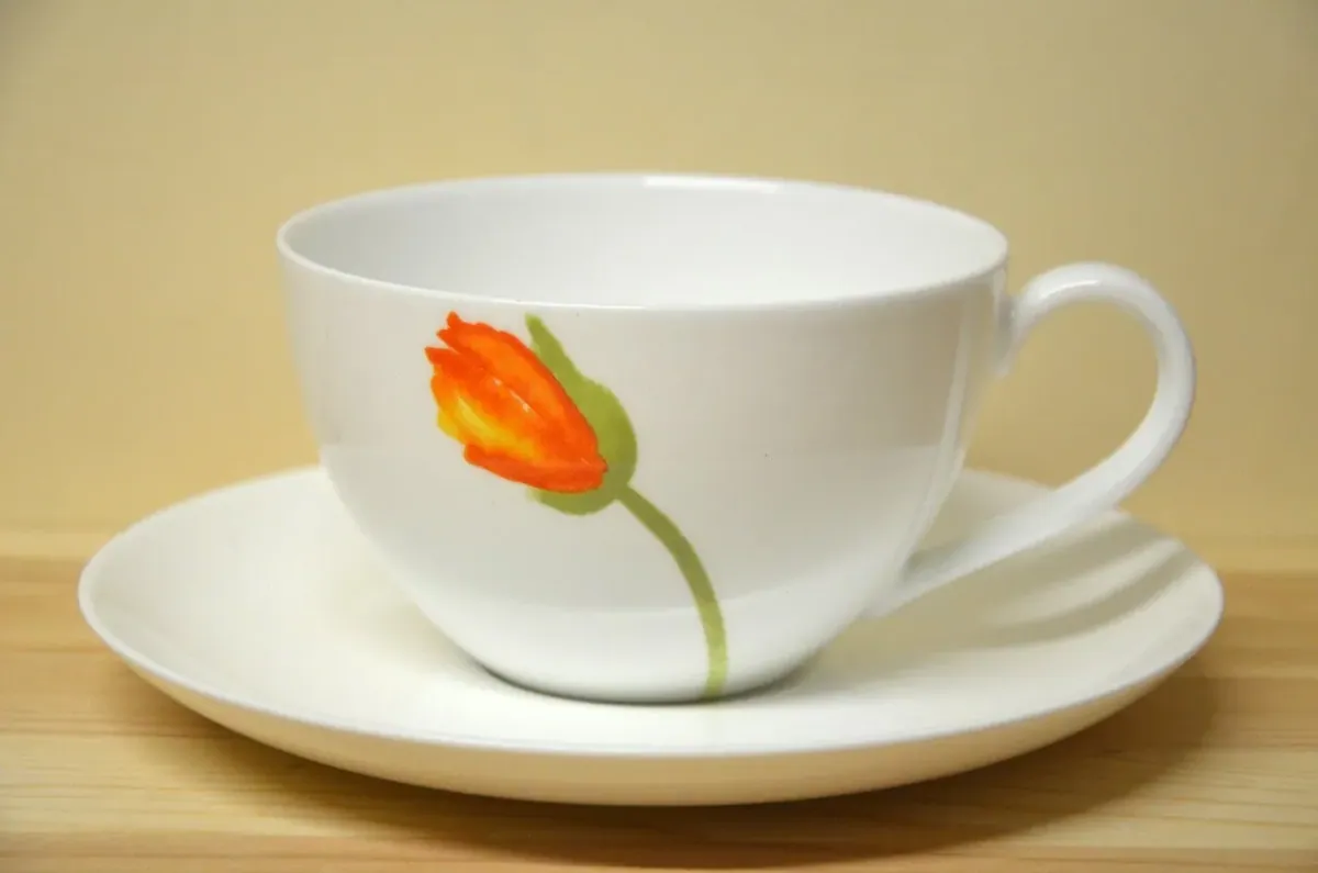 Villeroy & Boch Iceland Poppies Jumbo / Cappuccinotasse mit Untere