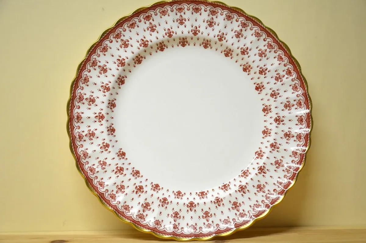 Spode Fleur de Lys red Speiseteller