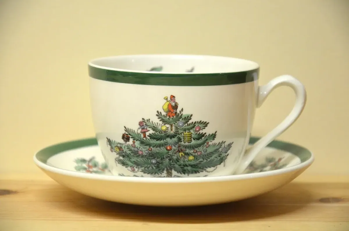 Spode Christmas Tree Kaffeegedeck
