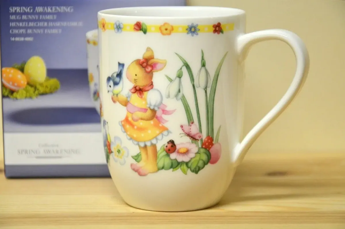Villeroy & Boch Spring Awakening Becher mit Henkel Hasenmädchen NEU