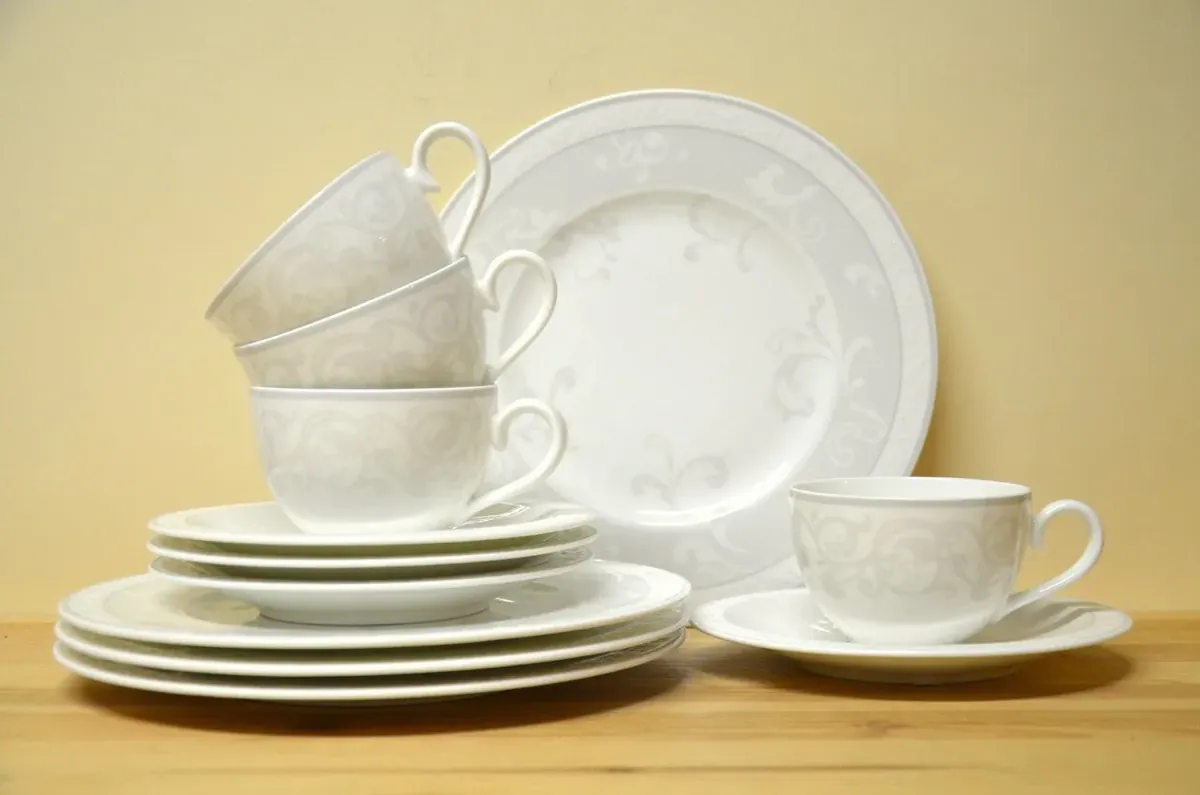Villeroy & Boch Gray Pearl Kaffeeservice für 4 Personen Neu